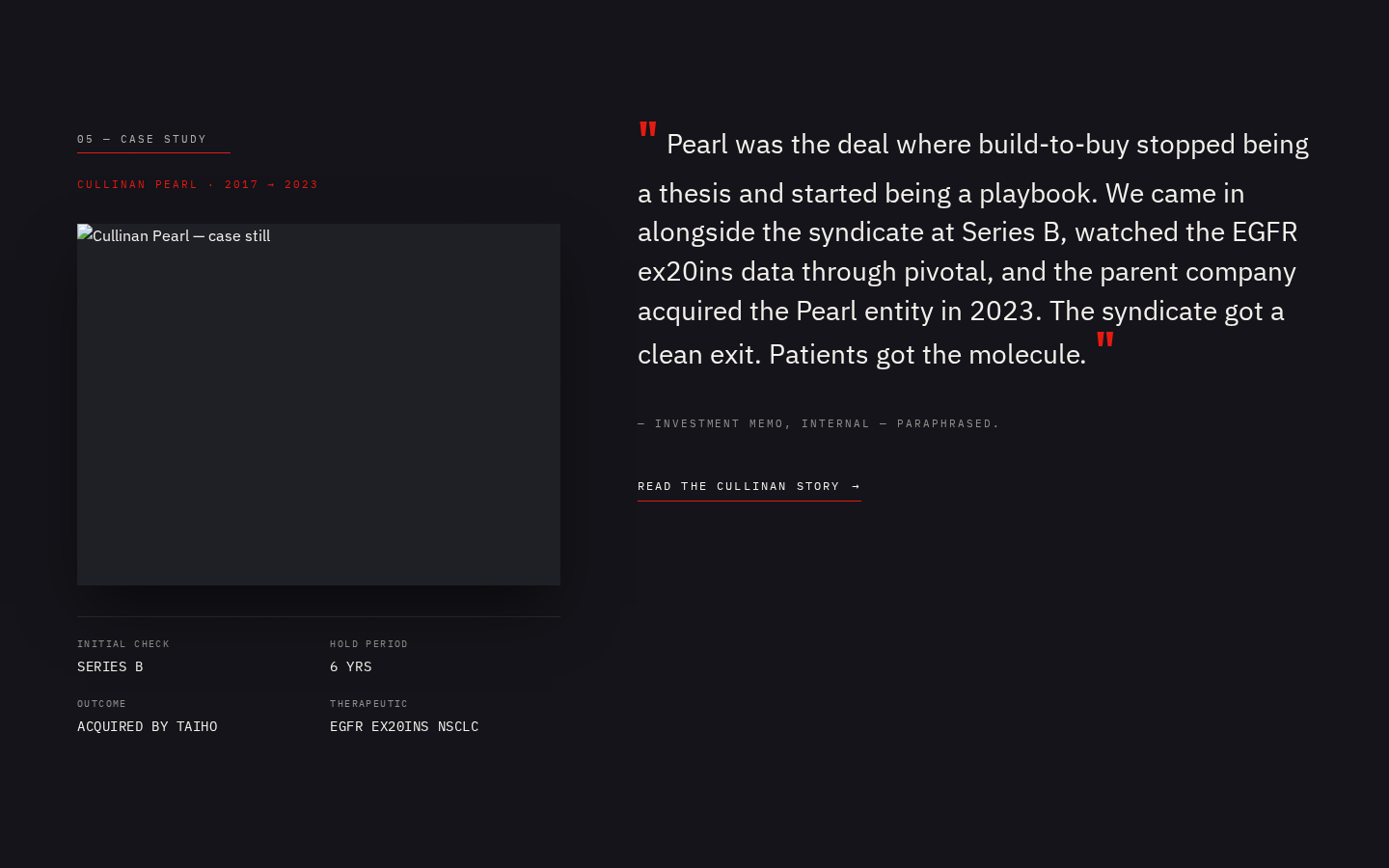 Cinematic Performance CVC — case-study