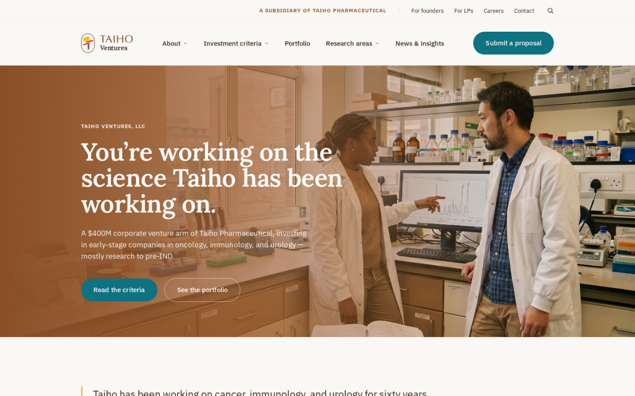 Clay Corporate — Taiho TOI preview
